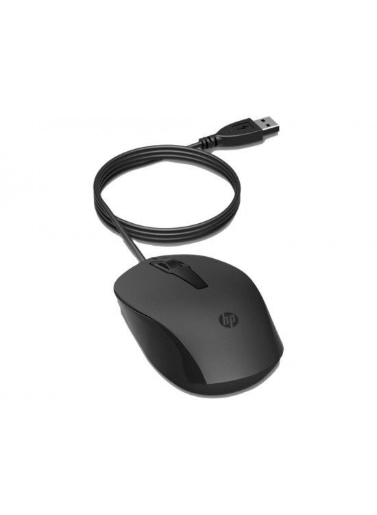 HP 150 240J6AA Siyah Kablolu Optik Kablolu Mouse 1600 DPI Optik Sensörlü HP 150 240J6AA Siyah Kablolu Optik Kablolu Mouse 1600 DPI Optik Sensörlü
