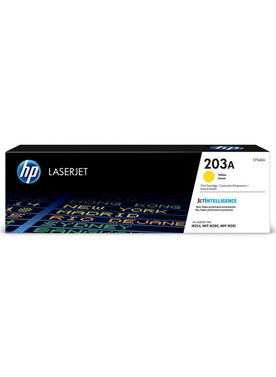 HP 203A Yellow Sarı 1.300 Sayfa Toner CF542A HP 203A Yellow Sarı 1.300 Sayfa Toner CF542A
