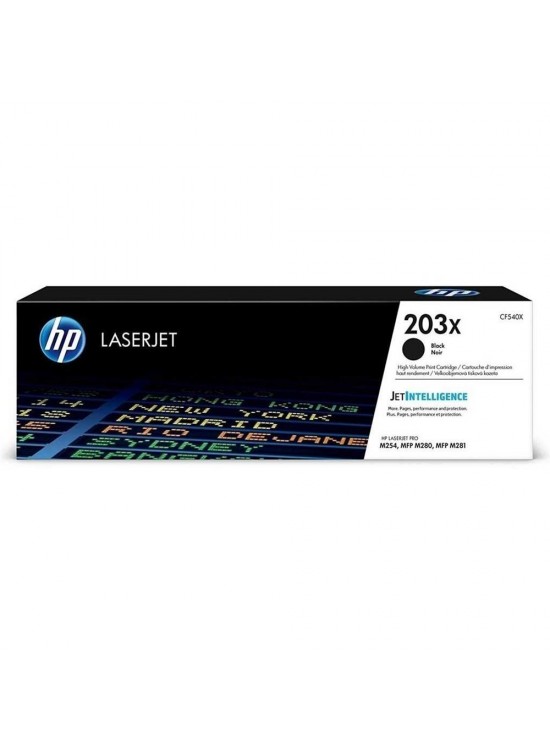 HP 203X Black Siyah Yüksek Kapasite 3.200 Sayfa Toner CF540X HP 203X Black Siyah Yüksek Kapasite 3.200 Sayfa Toner CF540X
