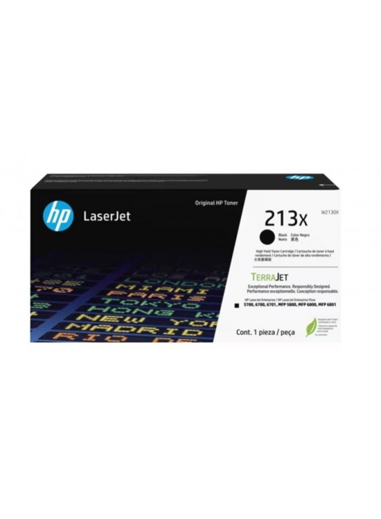 Hp 213X Black Siyah 9.000 Sayfa Toner W2130X Hp 213X Black Siyah 9.000 Sayfa Toner W2130X