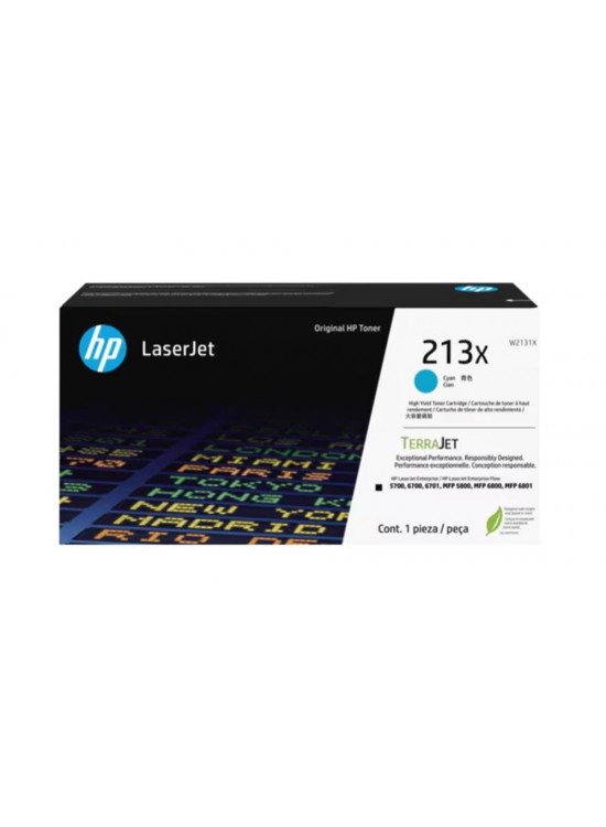 Hp 213X Cyan Mavi 6.000 Sayfa Toner W2131X Hp 213X Cyan Mavi 6.000 Sayfa Toner W2131X