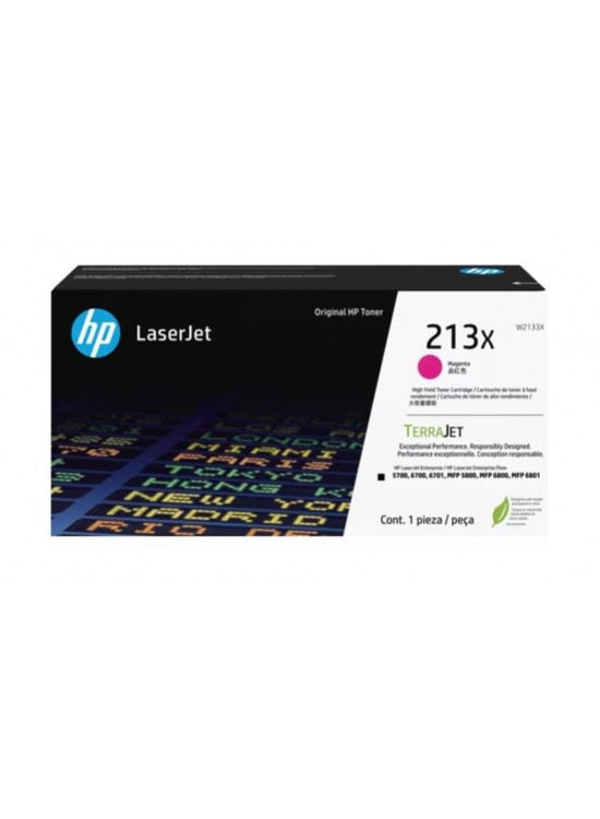 Hp 213X Magenta Kırmızı 6.000 Sayfa Toner W2133X Hp 213X Magenta Kırmızı 6.000 Sayfa Toner W2133X