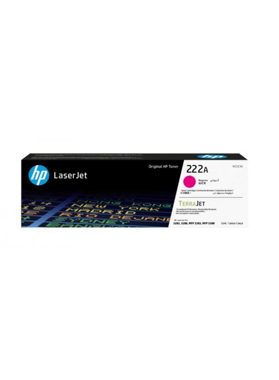 Hp 222A Magenta Kırmızı 1.200 Sayfa Toner W2223A Hp 222A Magenta Kırmızı 1.200 Sayfa Toner W2223A