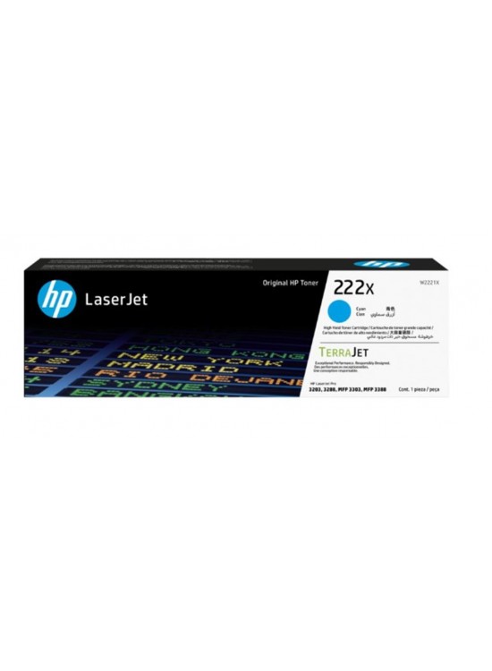 Hp 222X Cyan Mavi 2.500 Sayfa Toner W2221X
