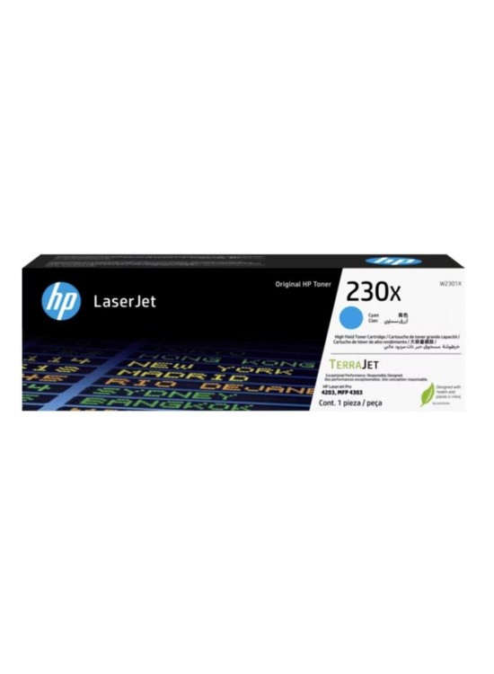 HP 230X Cyan Mavi 5.500 Sayfa Toner W2301X HP 230X Cyan Mavi 5.500 Sayfa Toner W2301X