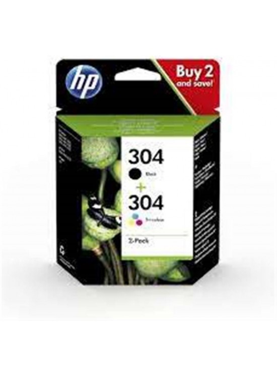 HP 304 Black-Color Siyah-Renkli Multi Paket 3JB05AE HP 304 Black-Color Siyah-Renkli Multi Paket 3JB05AE