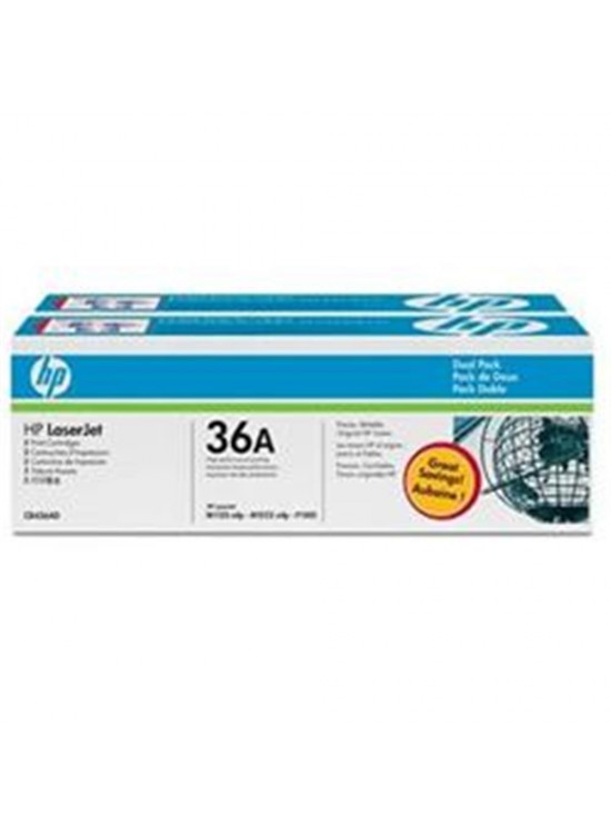HP 36A Black Siyah Çiftli 2.000 Sayfa Toner CB436AD