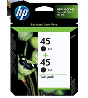 HP 45 Black Siyah 42ML 51645AA 2Lİ Paket Kartuş CC625A