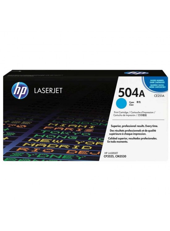 HP 504A Cyan Mavi 7.000 Sayfa Toner CE251A