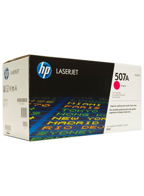 HP 507A Magenta Kırmızı 6.000 Sayfa Toner CE403A HP 507A Magenta Kırmızı 6.000 Sayfa Toner CE403A