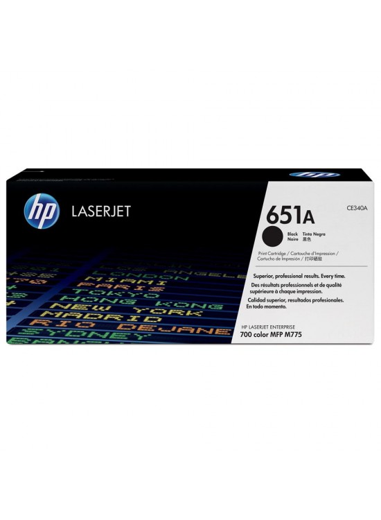 HP 651A Black Siyah  13.000 Sayfa Toner CE340A