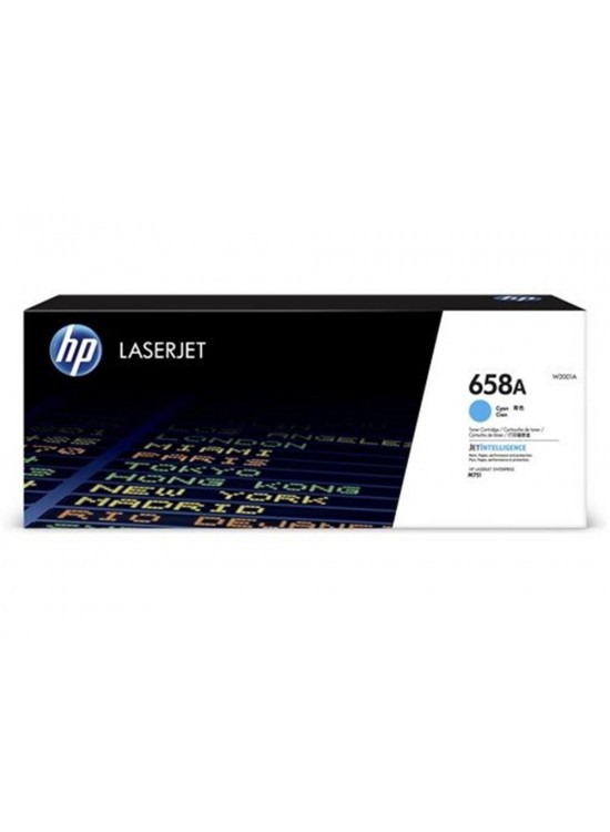 HP 658A Cyan Mavi 6.000 Sayfa Toner W2001A HP 658A Cyan Mavi 6.000 Sayfa Toner W2001A