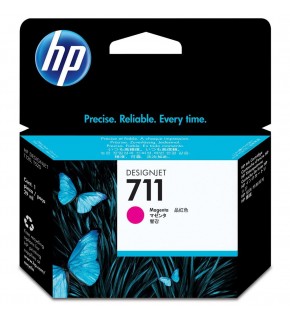 HP 711 Magenta Kırmızı 29ML Plotter Kartuşu CZ131A