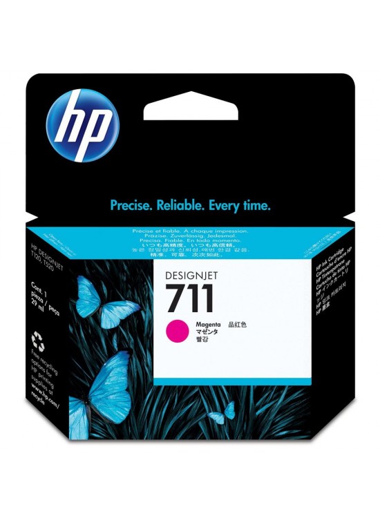HP 711 Magenta Kırmızı 29ML Plotter Kartuşu CZ131A