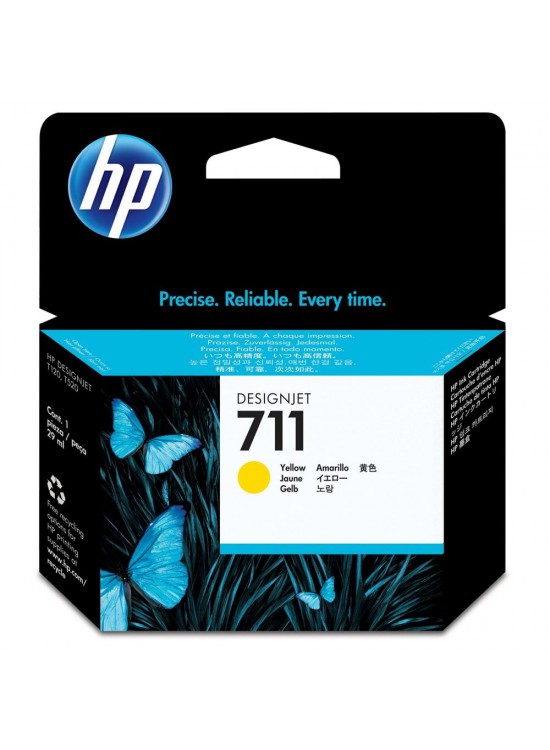 HP 711 Yellow Sarı 29ML Plotter Kartuşu CZ132A