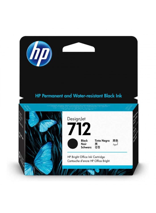 HP 712 Black Siyah 38ML Plotter Kartuşu 3ED70A