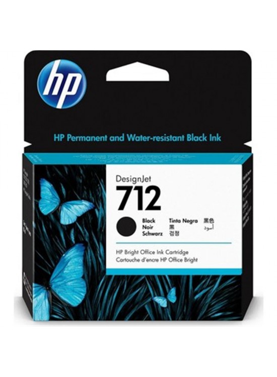 HP 712 Black Siyah 80ML Plotter Kartuşu 3ED71A