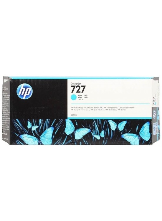 HP 727 Cyan Mavi 300ML Plotter Kartuşu F9J76A