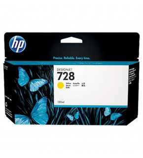 HP 728 Yellow Sarı 130ML Plotter Kartuşu F9J65A