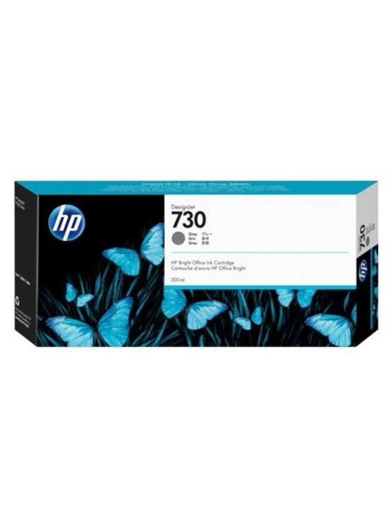HP 730 Gray Gri 300 Ml Plotter Kartuşu P2V72A