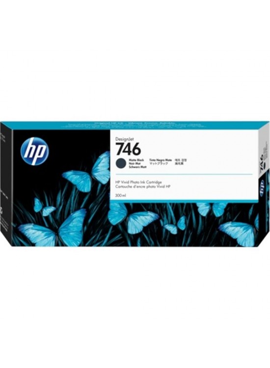 HP 746 Matte Black Mat Siyah 300 Ml Plotter Kartuşu P2V83A
