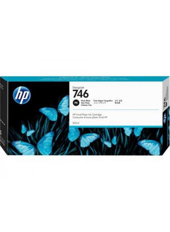 HP 746 Photo Black Fotoğraf Siyah 300 Ml Plotter Kartuşu P2V82A
