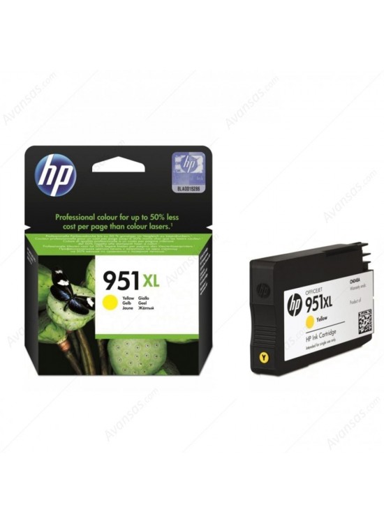 HP 951XL Yellow Sarı Yüksek Kapasite Kartuş CN048AE