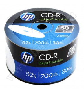 Hp CD-R 700MB-80min Printable 50li Shrink
