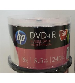 HP DVD+R DL 8.5GB Printable 50 Cakebox