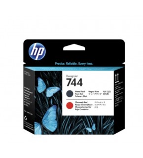 HP F9J88A (744) Mat Siyah ve Kırmızı Baskı Kafası