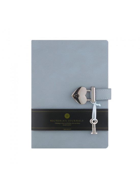 Hush Hush Kilitli Defter 80 Gr 160 Yp.Çiz. A.Mavi