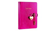 Hush Hush Kilitli Metalik Defter Kutulu 80 Gr 160 Yp Çiz.Pembe