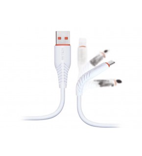Hytech HY-X235 1.2M 3A Micro Usb Beyaz Data
