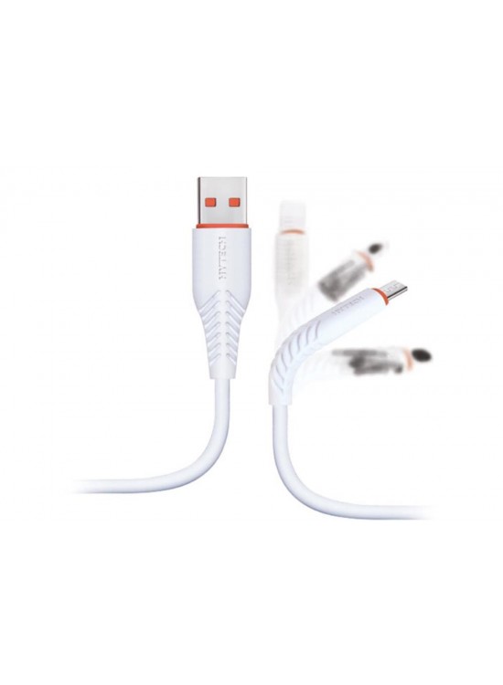 Hytech HY-X235 1.2M 3A Micro Usb Beyaz Data Hytech HY-X235 1.2M 3A Micro Usb Beyaz Data