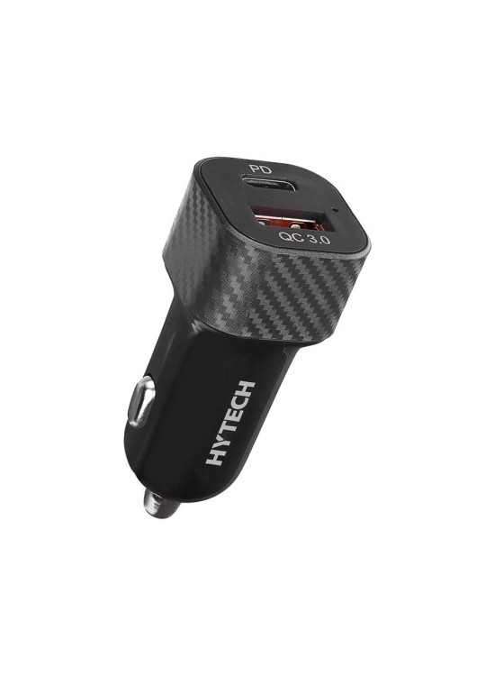 Hytech HY-X49 43W PD 25W + USB QC3.0 Siyah Araç Şarj Cihazı Hytech HY-X49 43W PD 25W + USB QC3.0 Siyah Araç Şarj Cihazı