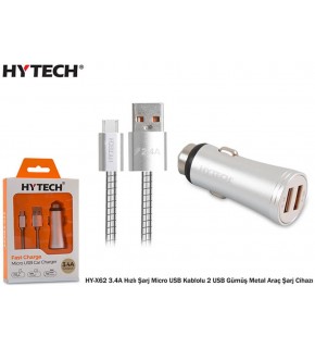 Hytech HY-X62 3.4A Hızlı Şarj Micro USB Kablolu 2