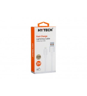 Hytech HY-X99 3m 2.4A Usb to Lightning Beyaz Data + Sarj Kablosu