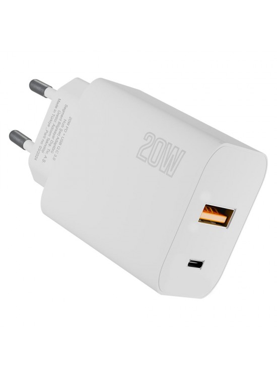Hytech HY-XE46 Type USB-C 20W PD +USB QC 3.0 Hızlı Ev Şarj Adaptörü Hytech HY-XE46 Type USB-C 20W PD +USB QC 3.0 Hızlı Ev Şarj Adaptörü