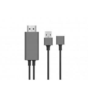 Hytech HY-XO51 Siyah-Gri USB-F to HDMI 1m Mobil Telefon Uyumlu Kablo