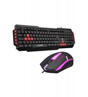 Hytech HYK-46 COMBO  Siyah USB Kırmızı Tuşlu Q Gaming Oyuncu Klavye +mouse set