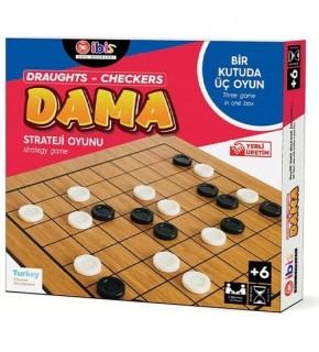 İbis Oyuncak Ahşap Dama KAR1029