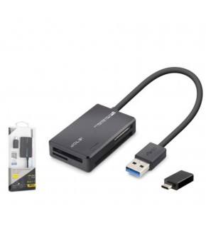 iETOP C313 USB Type-C 3.2 Gen1 All in One Kart Okuyucu CF SD MicroSD MS 5 Gbps Siyah