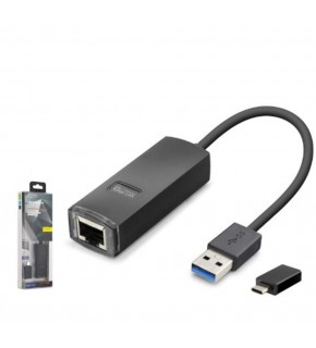 iETOP LAN03 USB 3.1 Type-C Gen1 Ethernet Adaptör Gigabit Siyah