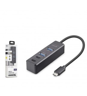 iETOP TU1009 Type-C 3.2 Gen2 Hub 4 Port 10 Gbps Siyah