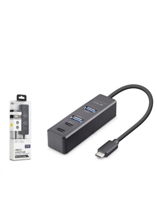 iETOP TU1009 Type-C 3.2 Gen2 Hub 4 Port 10 Gbps Siyah iETOP TU1009 Type-C 3.2 Gen2 Hub 4 Port 10 Gbps Siyah