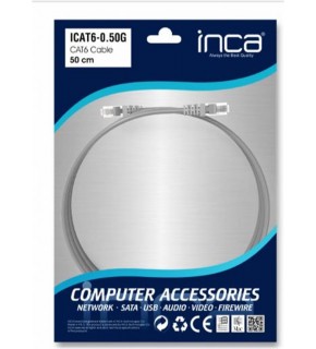 INCA ICAT6-0,50G 0,50CM Gri Kablo