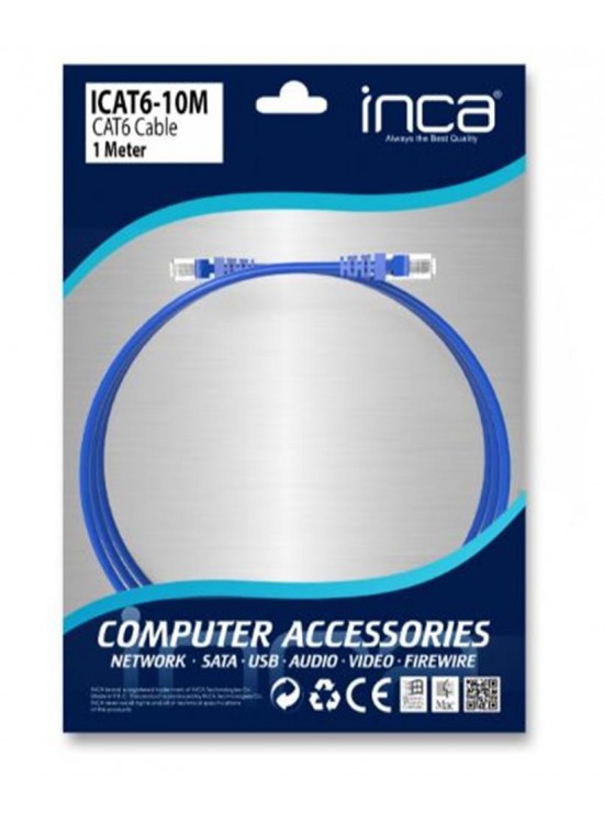 INCA ICAT6-10M 1  Metre Gri Kablo