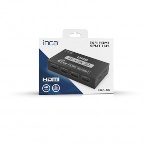 Inca IHSK-430 Hdmı Splitter 1 İn 4Out 4K@30Hz Switch (Giriş 1 HDMI,Çıkış 4 HDMI)
