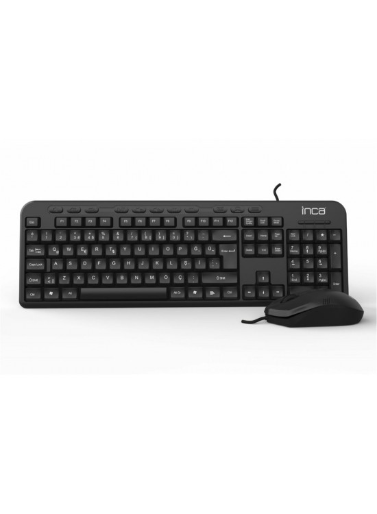 Inca Imk-375t Wired Multimedia Q Klavye&Mouse Set 1000Dpı (Kablo Uzunluğu 1,45mt) Inca Imk-375t Wired Multimedia Q Klavye&Mouse Set 1000Dpı (Kablo Uzunluğu 1,45mt)