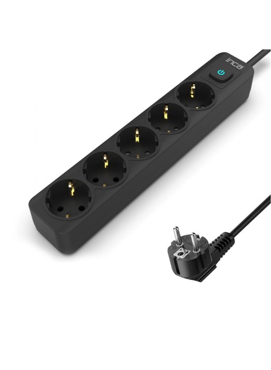 INCA IPW-44SY3 4lü 3mt Siyah Yeşil Akım Korumalı Priz INCA IPW-44SY3 4lü 3mt Siyah Yeşil Akım Korumalı Priz